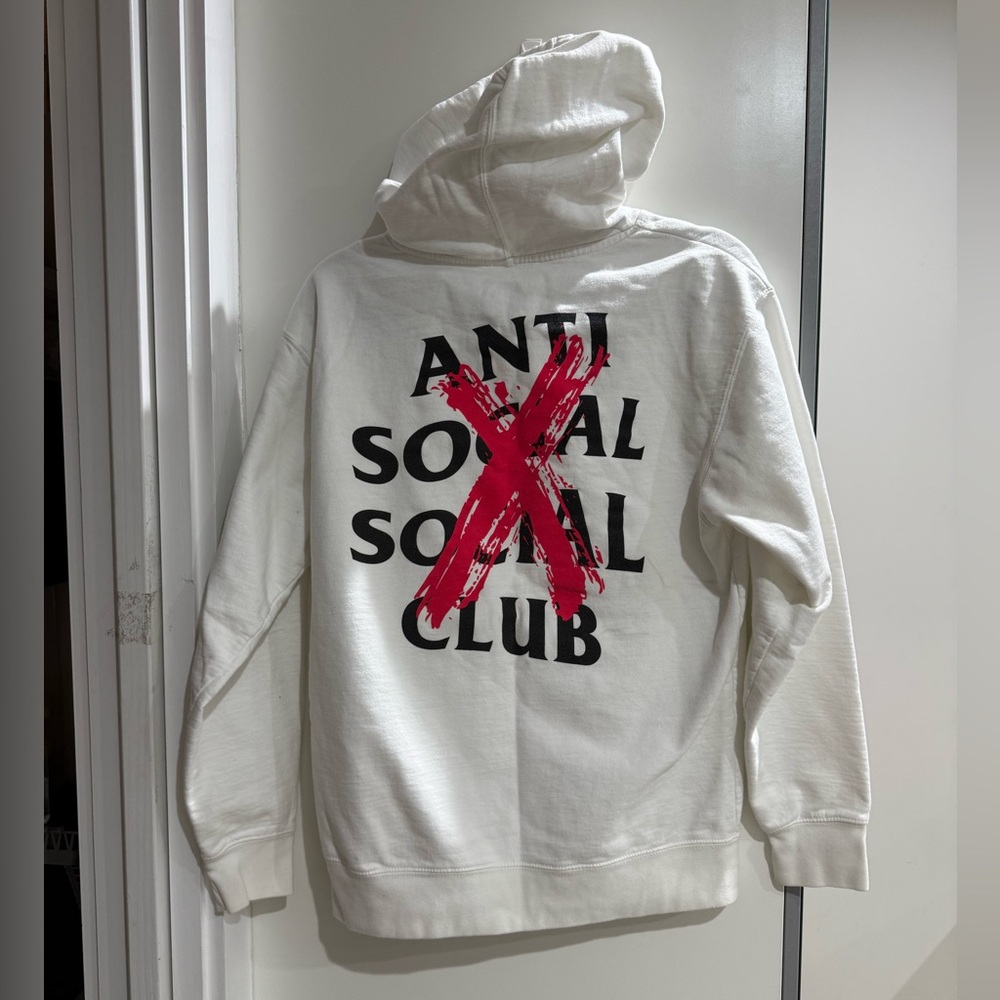 Anti Social Social Club White and Red Sweater